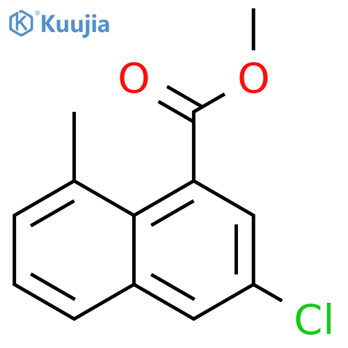 methyl 3-chloro-8-methyl-naphthalene-1-carboxylate structure
