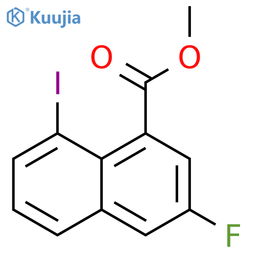 methyl 3-fluoro-8-iodo-naphthalene-1-carboxylate structure