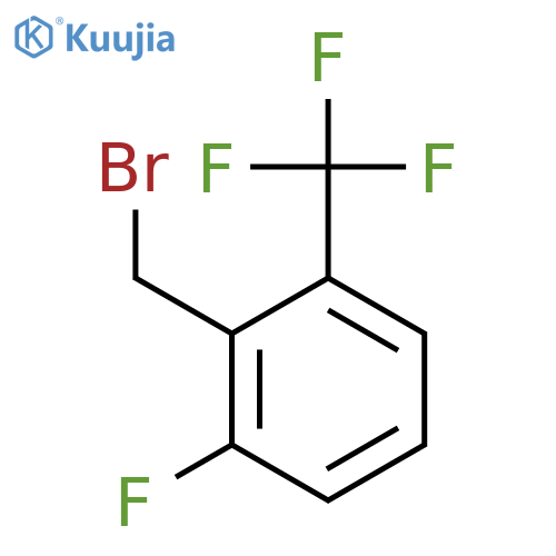 2-(bromomethyl)-1-fluoro-3-(trifluoromethyl)benzene structure