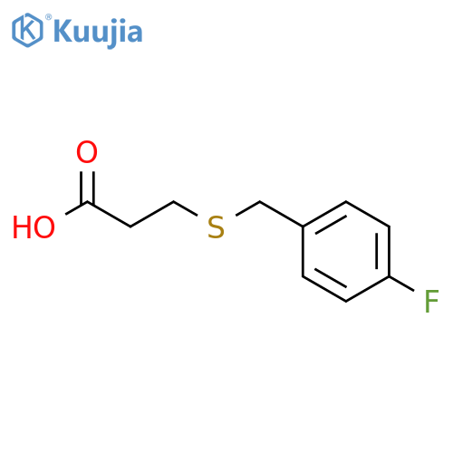 3-(4-fluorobenzyl)thiopropanoic Acid structure