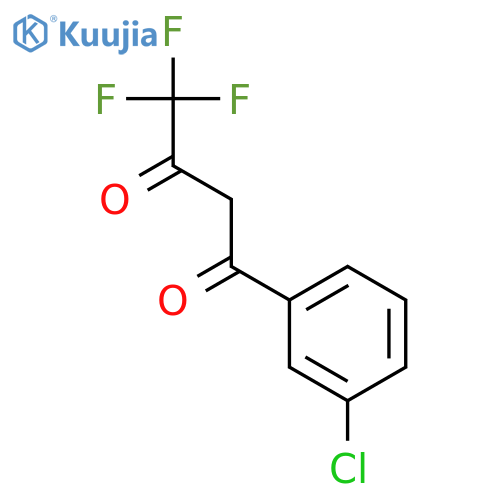 1-(3-CHLOROPHENYL)-4,4,4-TRIFLUOROBUTANE-1,3-DIONE structure