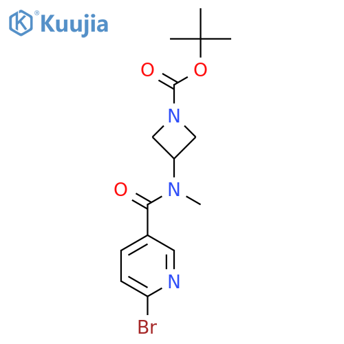 Tert-butyl 3-[(6-bromopyridine-3-carbonyl)-methylamino]azetidine-1-carboxylate structure