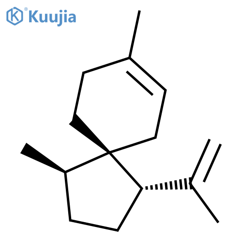 Spiro[4.5]dec-7-ene,1,8-dimethyl-4-(1-methylethenyl)-, (1R,4S,5S)- structure
