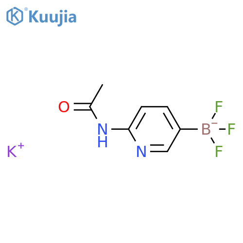 Potassium (6-acetamidopyridin-3-yl)trifluoroboranuide structure