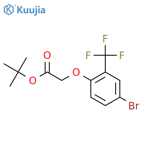 tert-butyl 2-4-bromo-2-(trifluoromethyl)phenoxyacetate structure