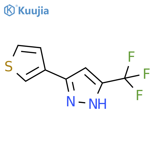 5-(Thiophen-3-yl)-3-(trifluoromethyl)-1H-pyrazole structure