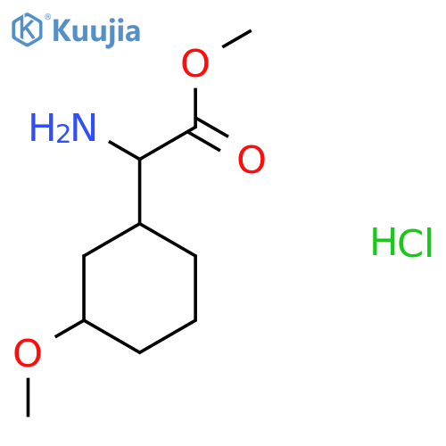 Methyl 2-amino-2-(3-methoxycyclohexyl)acetate hydrochloride structure