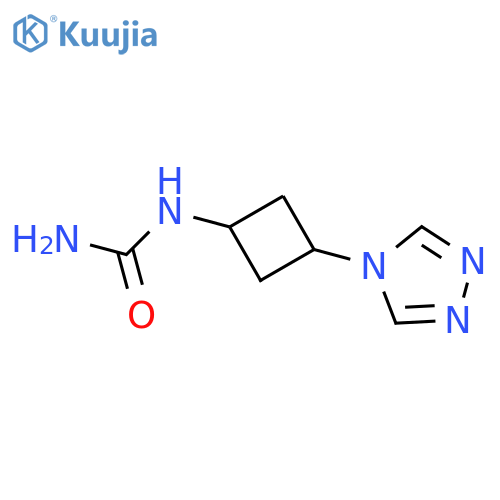 [3-(4H-1,2,4-triazol-4-yl)cyclobutyl]urea structure
