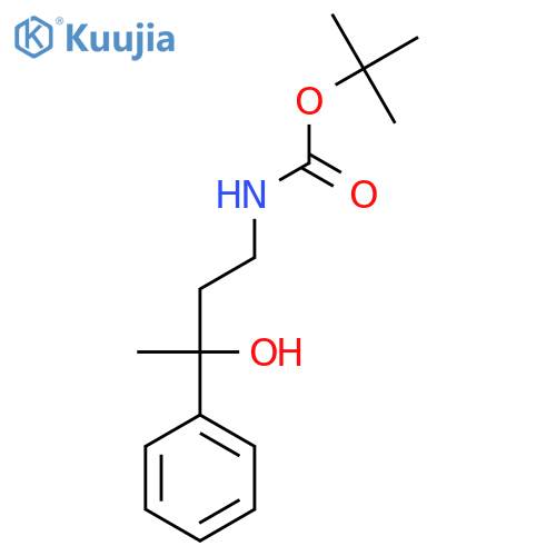 tert-butyl N-(3-hydroxy-3-phenylbutyl)carbamate structure