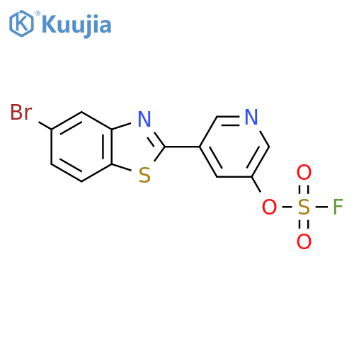 5-Bromo-2-(5-fluorosulfonyloxypyridin-3-yl)-1,3-benzothiazole structure