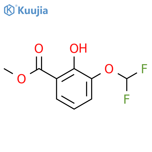 Methyl 3-(difluoromethoxy)-2-hydroxybenzoate structure