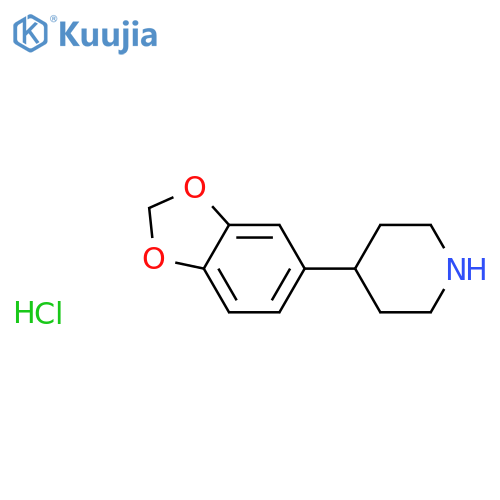 4-(benzo[d][1,3]dioxol-5-yl)piperidine HCl structure