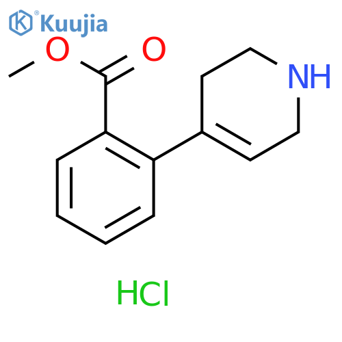 2-(1,2,3,6-tetrahydropyridin-4-yl)benzoic acid hydrochloride structure