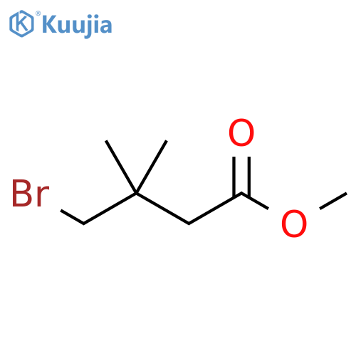methyl 4-bromo-3,3-dimethylbutanoate structure