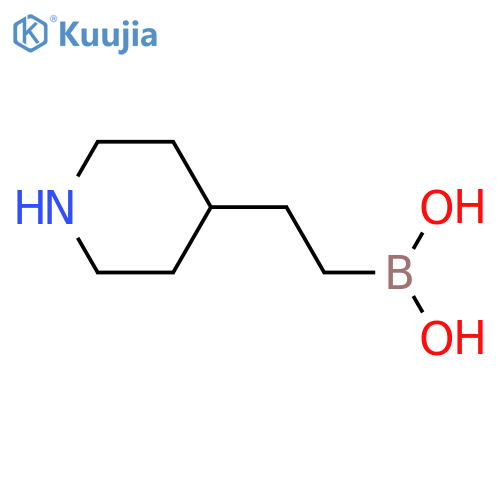 Boronic acid, B-[2-(4-piperidinyl)ethyl]-  structure