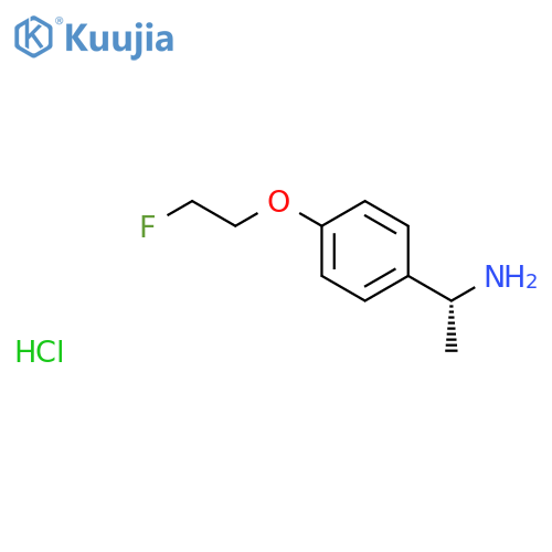 (1R)-1-[4-(2-Fluoroethoxy)phenyl]ethanamine;hydrochloride structure