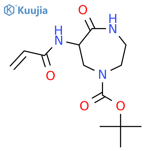 Tert-butyl 5-oxo-6-(prop-2-enamido)-1,4-diazepane-1-carboxylate structure