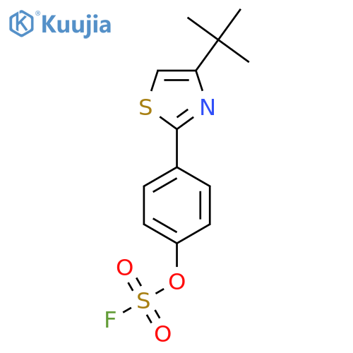 4-Tert-butyl-2-(4-fluorosulfonyloxyphenyl)-1,3-thiazole structure