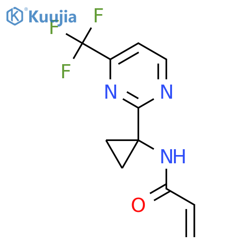 N-{1-4-(trifluoromethyl)pyrimidin-2-ylcyclopropyl}prop-2-enamide structure
