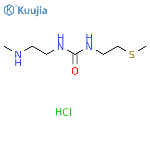 1-[2-(Methylamino)ethyl]-3-(2-methylsulfanylethyl)urea;hydrochloride structure