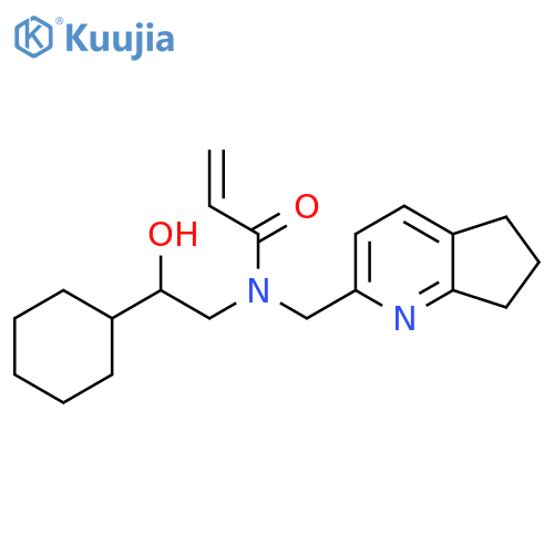 N-(2-Cyclohexyl-2-hydroxyethyl)-N-(6,7-dihydro-5H-cyclopenta[b]pyridin-2-ylmethyl)prop-2-enamide structure