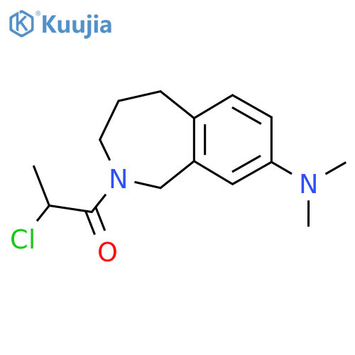 2-Chloro-1-[8-(dimethylamino)-1,3,4,5-tetrahydro-2-benzazepin-2-yl]propan-1-one structure