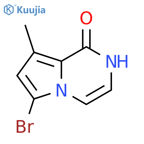 6-bromo-8-methyl-2H-pyrrolo[1,2-a]pyrazin-1-one structure