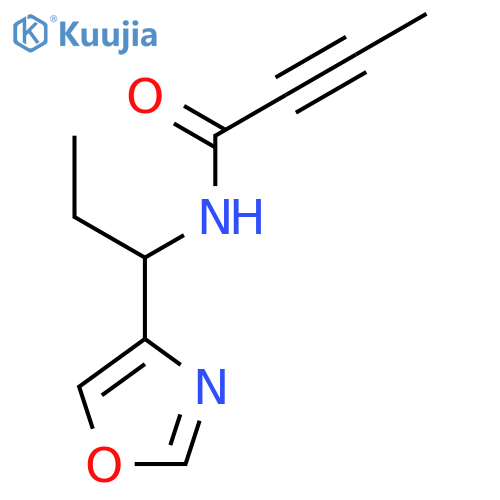 N-1-(1,3-oxazol-4-yl)propylbut-2-ynamide structure
