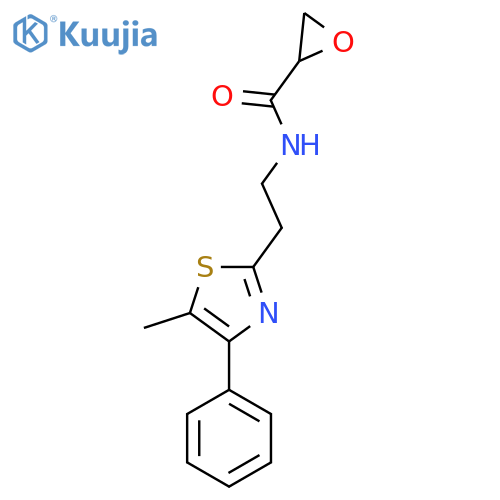 N-[2-(5-Methyl-4-phenyl-1,3-thiazol-2-yl)ethyl]oxirane-2-carboxamide structure