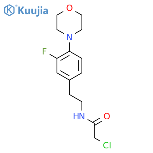 2-chloro-N-{2-3-fluoro-4-(morpholin-4-yl)phenylethyl}acetamide structure