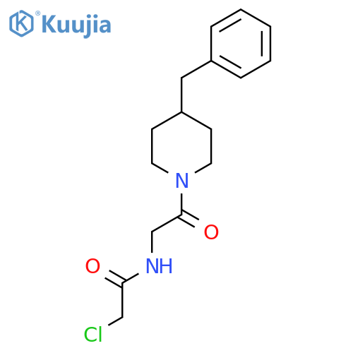 N-[2-(4-Benzylpiperidin-1-yl)-2-oxoethyl]-2-chloroacetamide structure