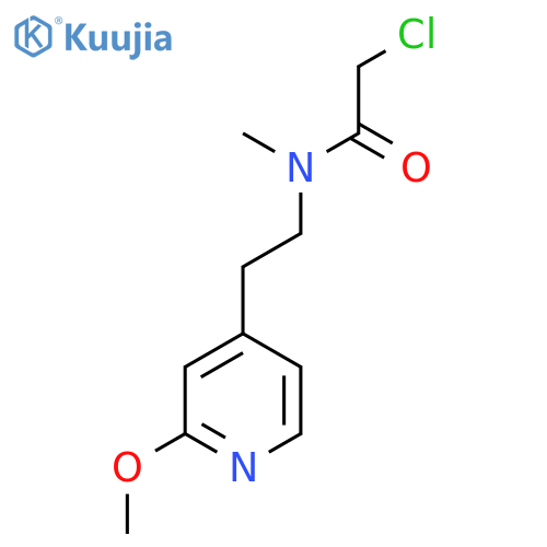 2-chloro-N-2-(2-methoxypyridin-4-yl)ethyl-N-methylacetamide structure