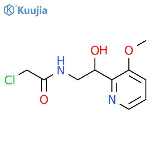 2-chloro-N-2-hydroxy-2-(3-methoxypyridin-2-yl)ethylacetamide structure