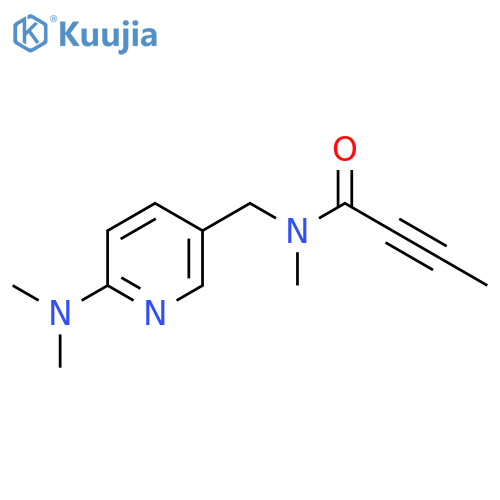 N-[[6-(Dimethylamino)pyridin-3-yl]methyl]-N-methylbut-2-ynamide structure