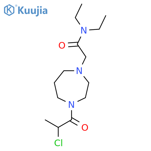 2-[4-(2-Chloropropanoyl)-1,4-diazepan-1-yl]-N,N-diethylacetamide structure