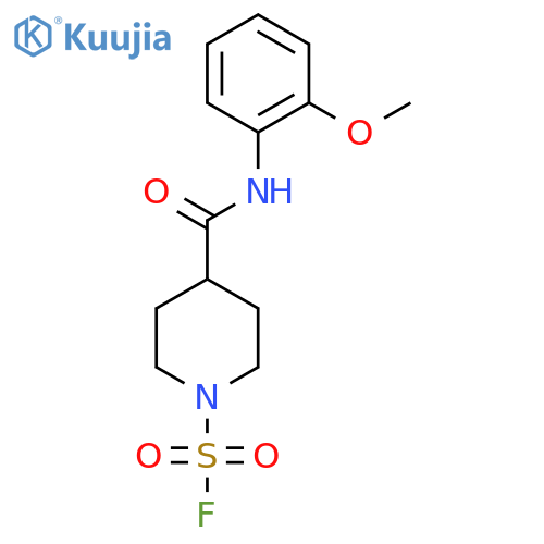 4-[(2-Methoxyphenyl)carbamoyl]piperidine-1-sulfonyl fluoride structure