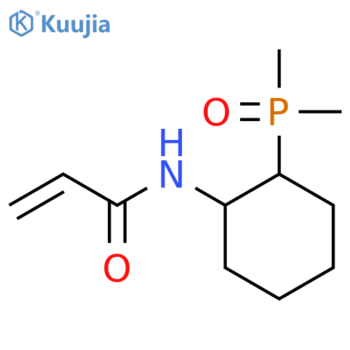 N-2-(dimethylphosphoryl)cyclohexylprop-2-enamide structure