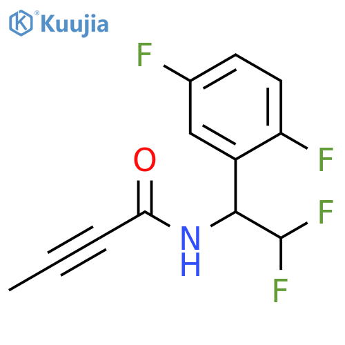 N-[1-(2,5-Difluorophenyl)-2,2-difluoroethyl]-2-butynamide structure