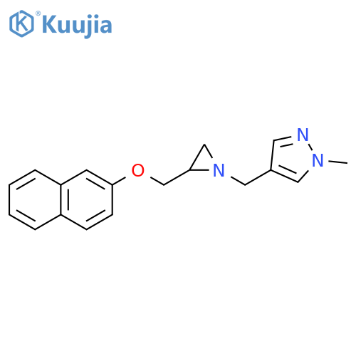 1-Methyl-4-[[2-(naphthalen-2-yloxymethyl)aziridin-1-yl]methyl]pyrazole structure