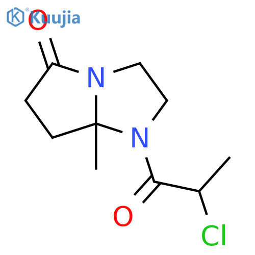 1-(2-chloropropanoyl)-7a-methyl-hexahydro-1H-pyrrolo[1,2-a]imidazol-5-one structure