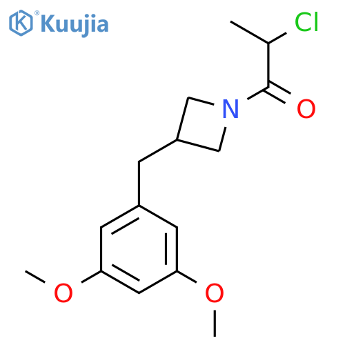 2-Chloro-1-(3-(3,5-dimethoxybenzyl)azetidin-1-yl)propan-1-one structure