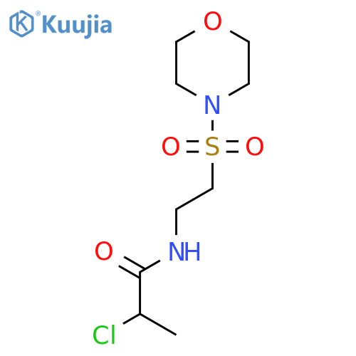 2-Chloro-N-(2-morpholin-4-ylsulfonylethyl)propanamide structure