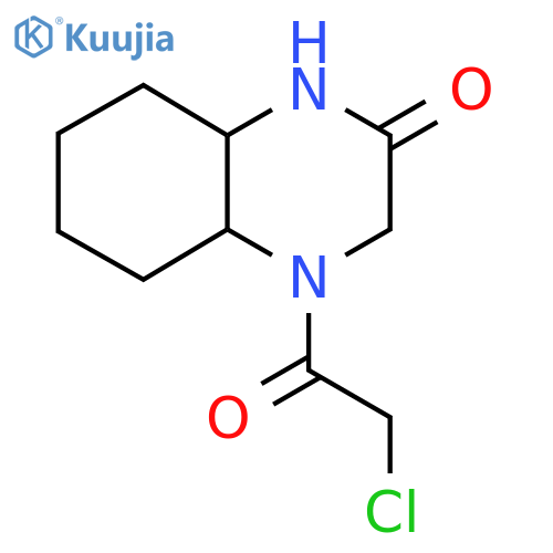 4-(2-Chloroacetyl)-decahydroquinoxalin-2-one structure
