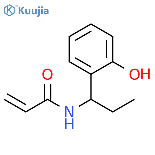N-1-(2-hydroxyphenyl)propylprop-2-enamide structure