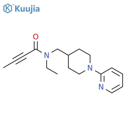 N-Ethyl-N-[[1-(2-pyridinyl)-4-piperidinyl]methyl]-2-butynamide structure