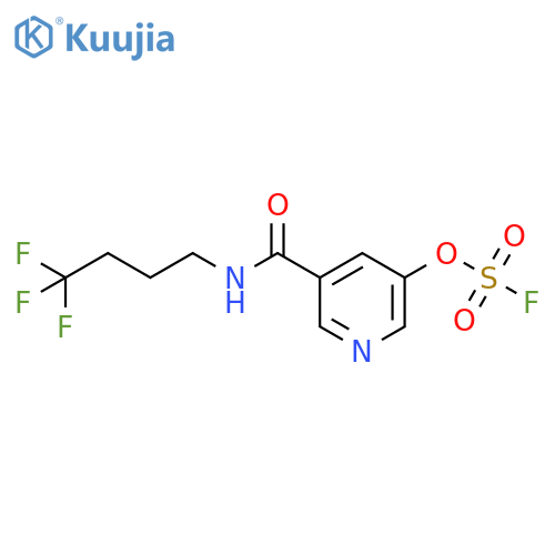 5-[(4,4,4-Trifluorobutyl)carbamoyl]pyridin-3-yl sulfurofluoridate structure