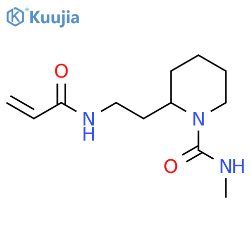N-Methyl-2-[2-(prop-2-enoylamino)ethyl]piperidine-1-carboxamide structure