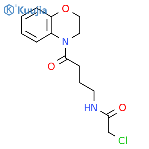 2-chloro-N-4-(3,4-dihydro-2H-1,4-benzoxazin-4-yl)-4-oxobutylacetamide structure