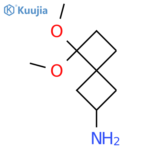 7,7-Dimethoxyspiro[3.3]heptan-2-amine structure