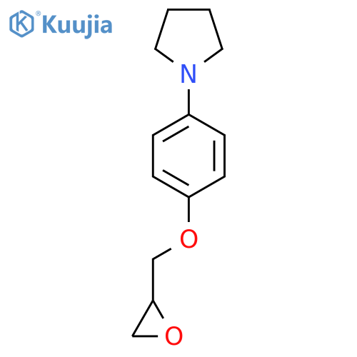 1-{4-[(Oxiran-2-yl)methoxy]phenyl}pyrrolidine structure